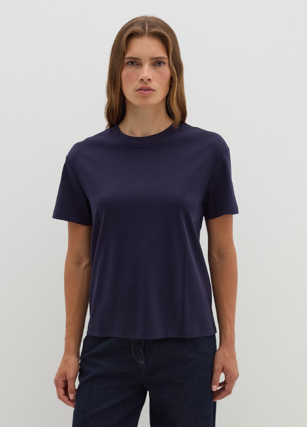 Stefanel T-shirt in jersey con scollo rotondo Offerte giornaliere