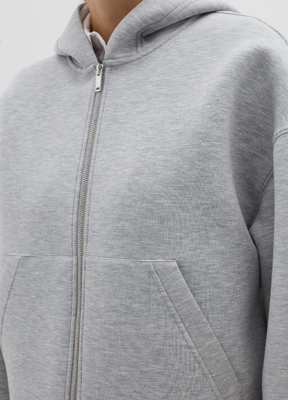 Stefanel Felpa over con cappuccio e zip Ritorno libero