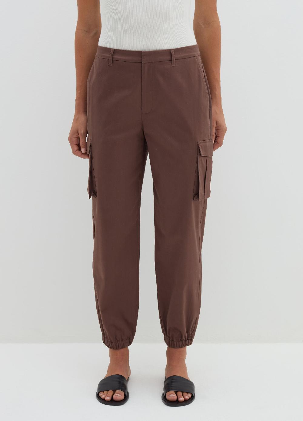 Stefanel Pantalone cargo in cotone satin ACQUISTA ORA