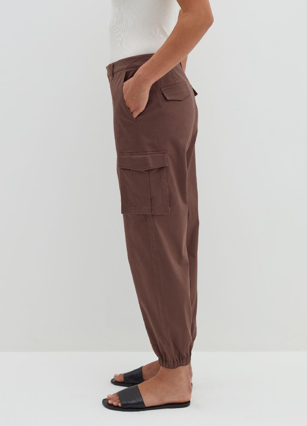 Stefanel Pantalone cargo in cotone satin ACQUISTA ORA