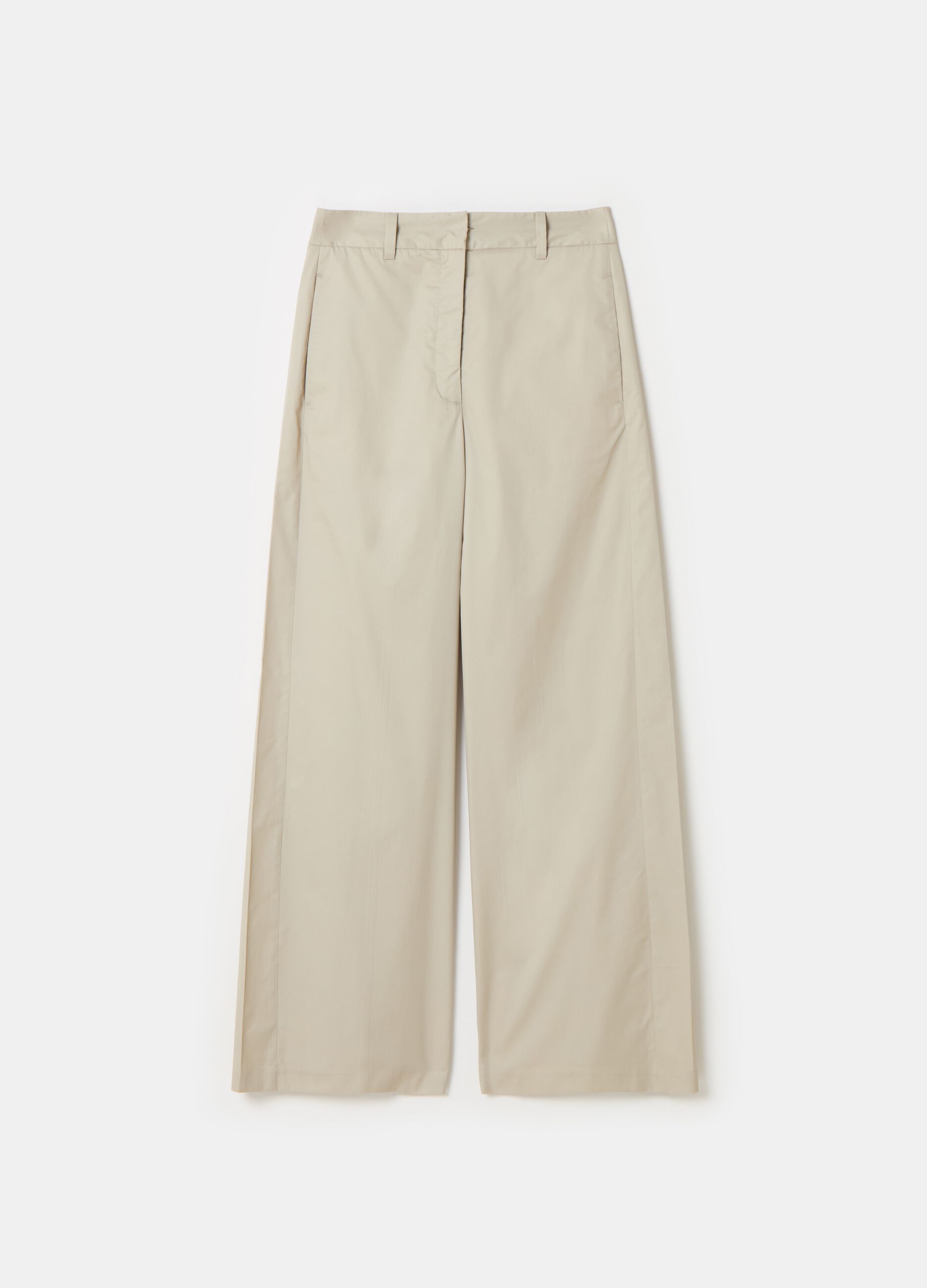Stefanel Pantalone straight fit in satin Sostegno trimestrale