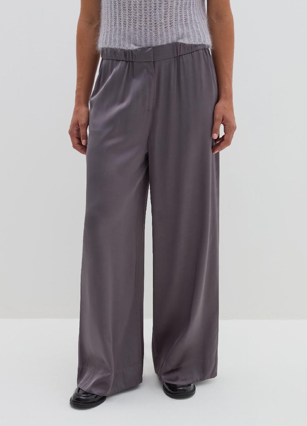 Stefanel Pantalone fluido pigiama in viscosa satin Officina