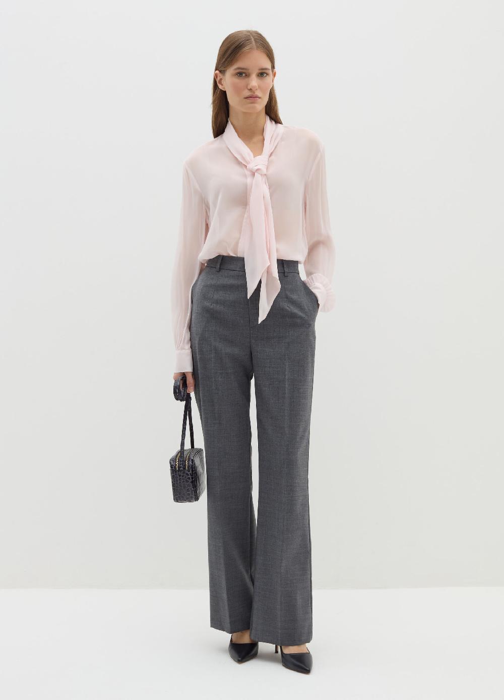 Stefanel Blusa in georgette con foulard In vendita