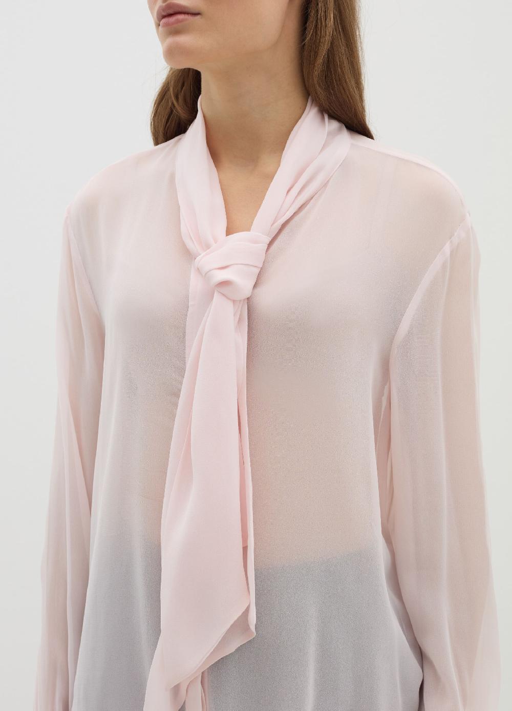 Stefanel Blusa in georgette con foulard In vendita