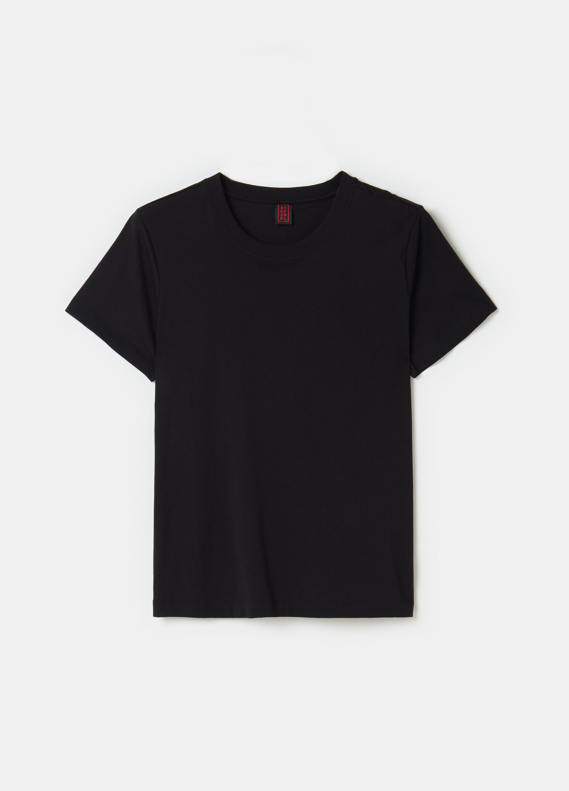 Stefanel T-shirt in jersey di cotone Supima Sconti questo mese