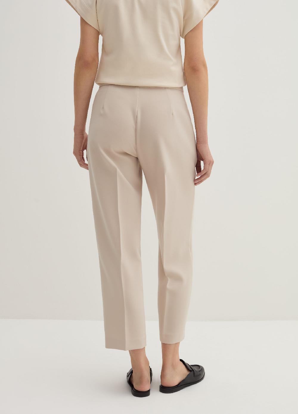 Stefanel Pantalone a sigaretta crop in crêpe doppia Italy