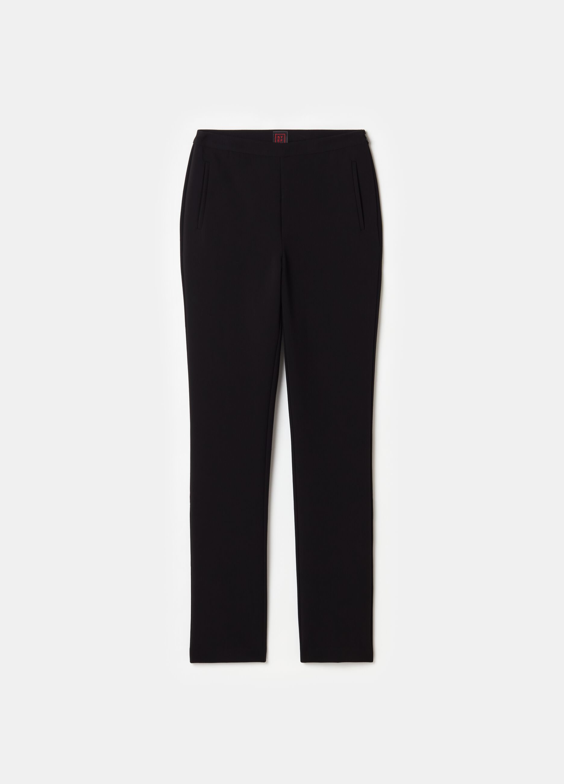 Stefanel Pantalone skinny fit in crêpe doppia In Linea