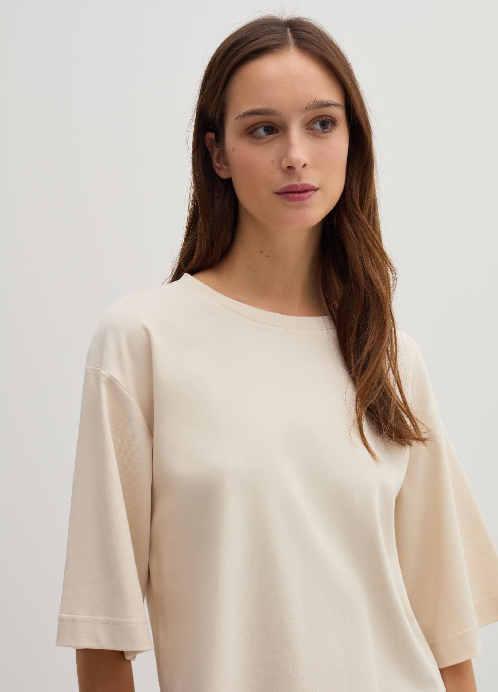 Stefanel T-shirt boxy fit in cotone Vendita