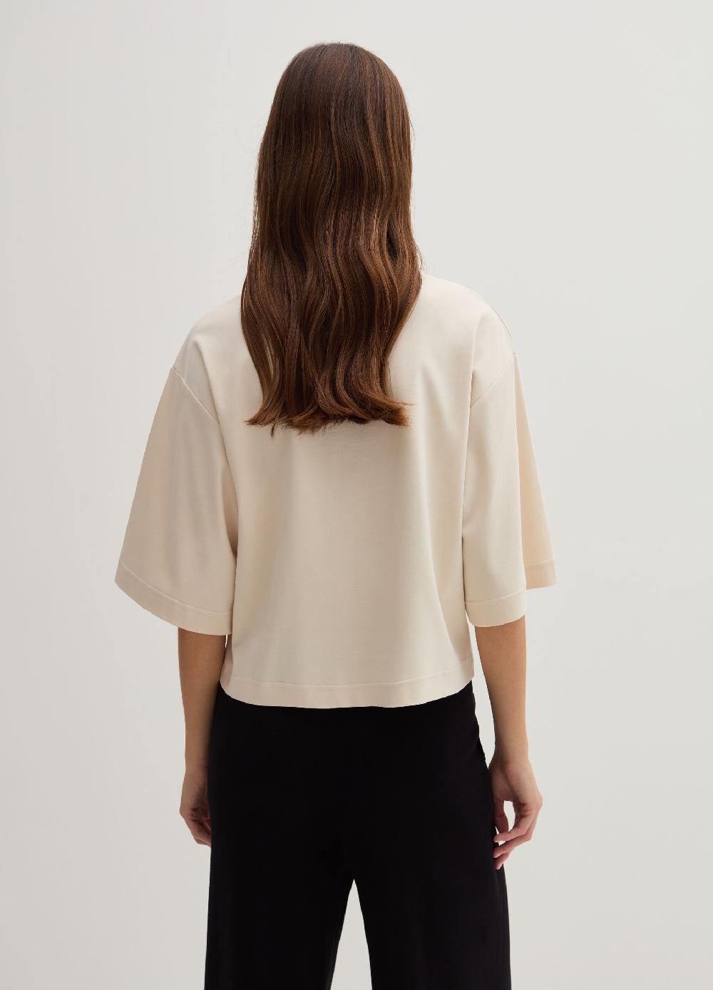 Stefanel T-shirt boxy fit in cotone Vendita
