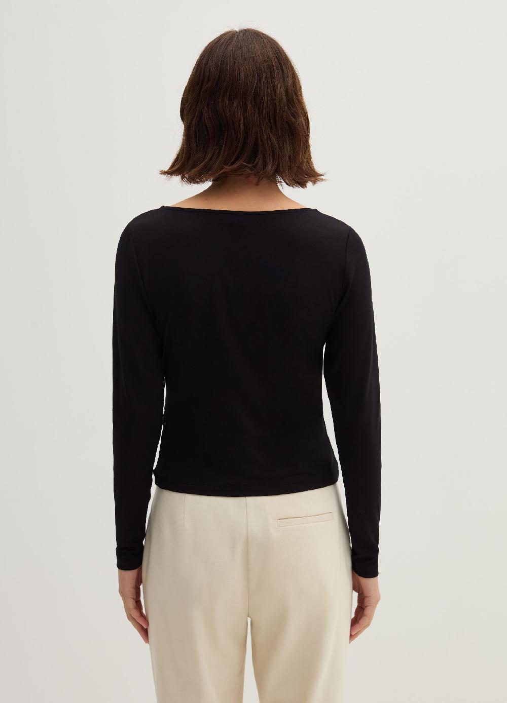 Stefanel T-shirt scollo a V con incrocio Promozione