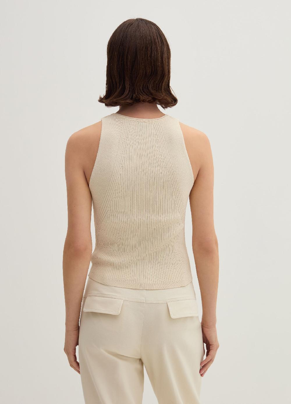 Stefanel Tank top in crêpe a coste piatte Pezzi Unici