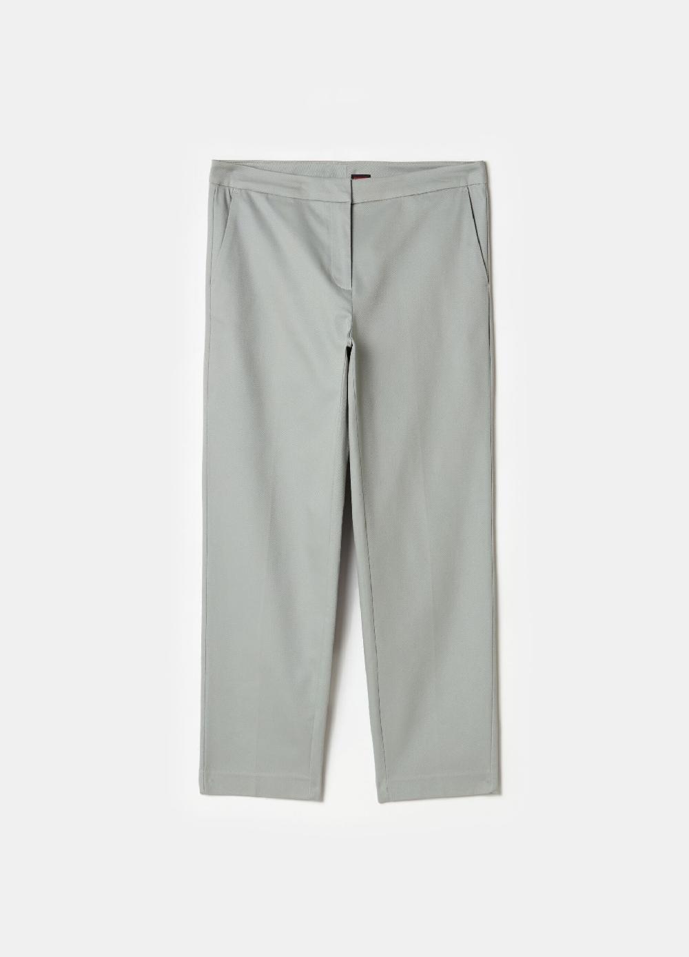 Stefanel Pantalone chino cropped in twill Soddisfazione Garantita