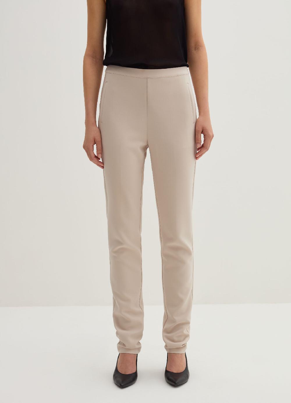 Stefanel Pantalone skinny fit in crêpe doppia Negozi Online