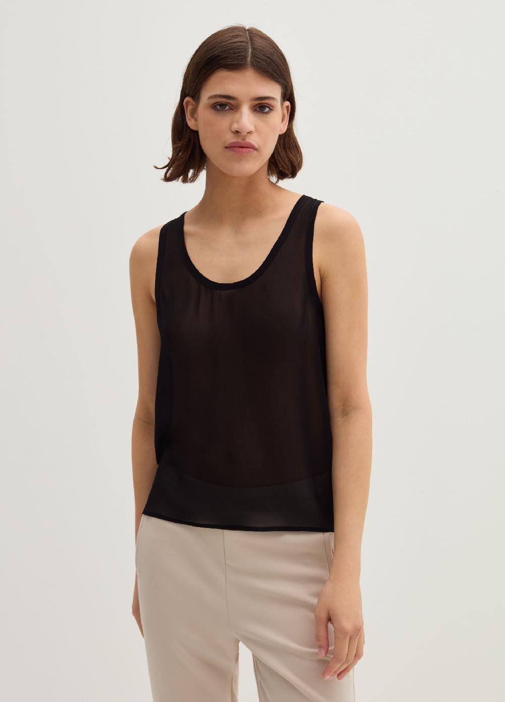 Stefanel Top in georgette Acquista Ora
