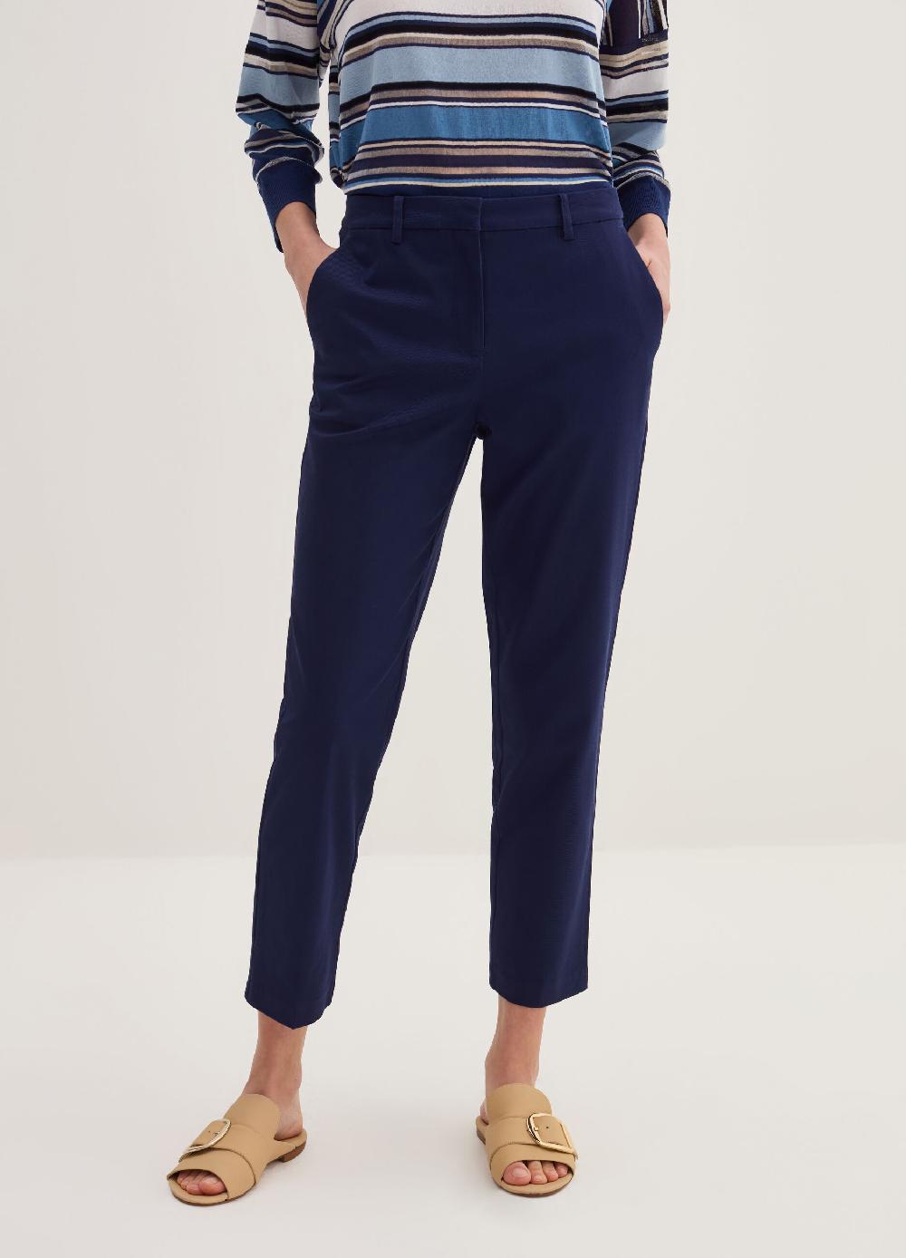 Stefanel Pantalone crop a sigaretta in twill stretch Affare Del Giorno