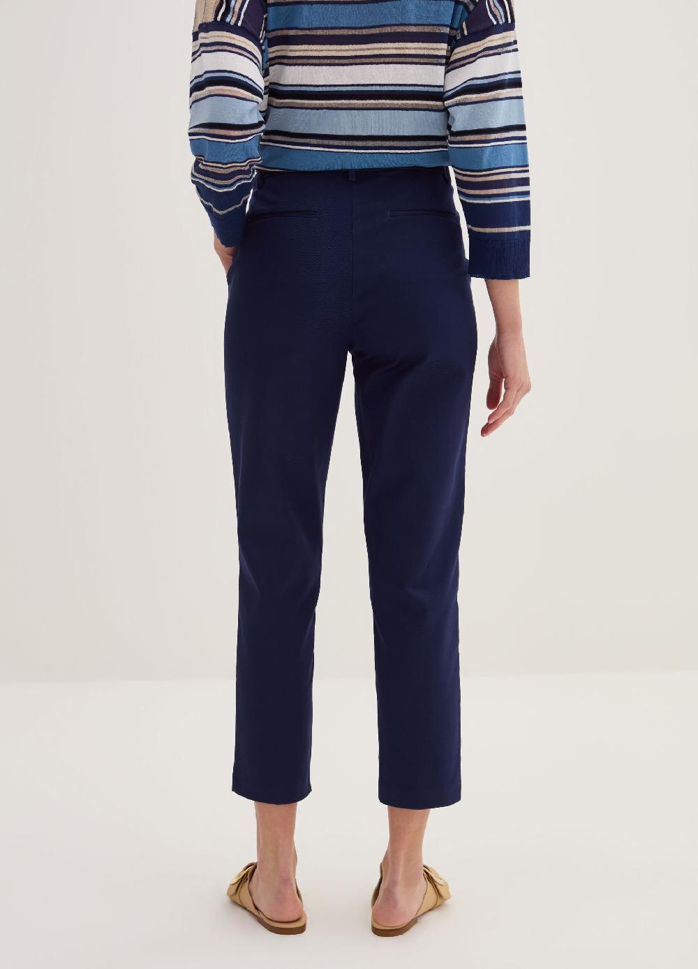 Stefanel Pantalone crop a sigaretta in twill stretch Affare Del Giorno