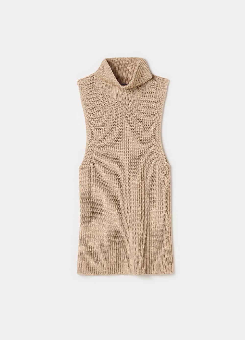 Stefanel Tank top a coste inglesi senza cuciture Prezzo Ridotto