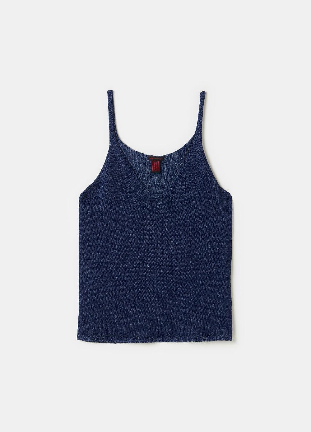 Stefanel Tank top in cordonetto senza cuciture Sottocosto