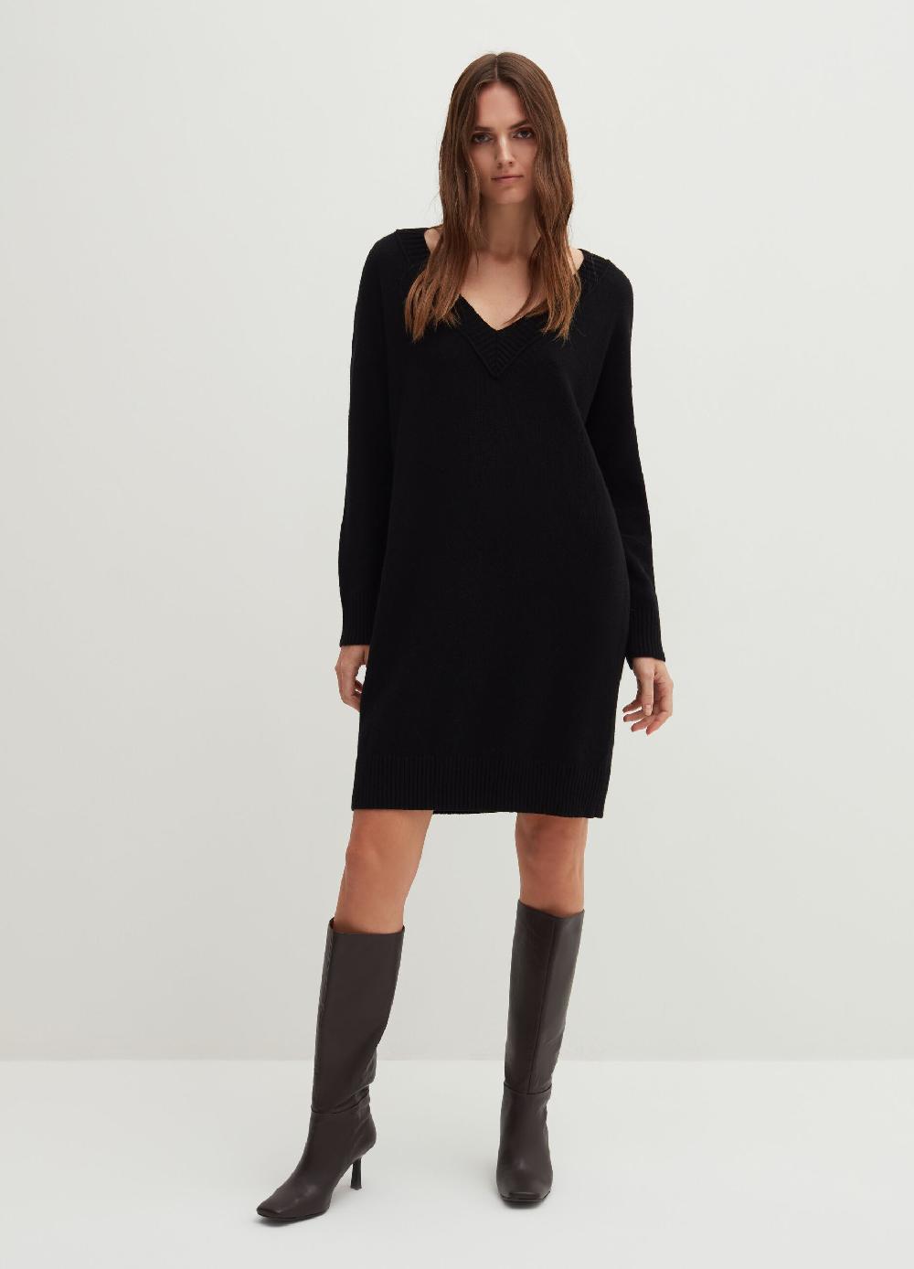 Stefanel Vestito corto in lana viscosa e cashmere Vendita Economica