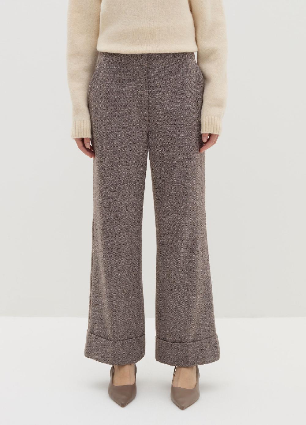 Stefanel Pantalone straight fit a spina di pesce Negozio