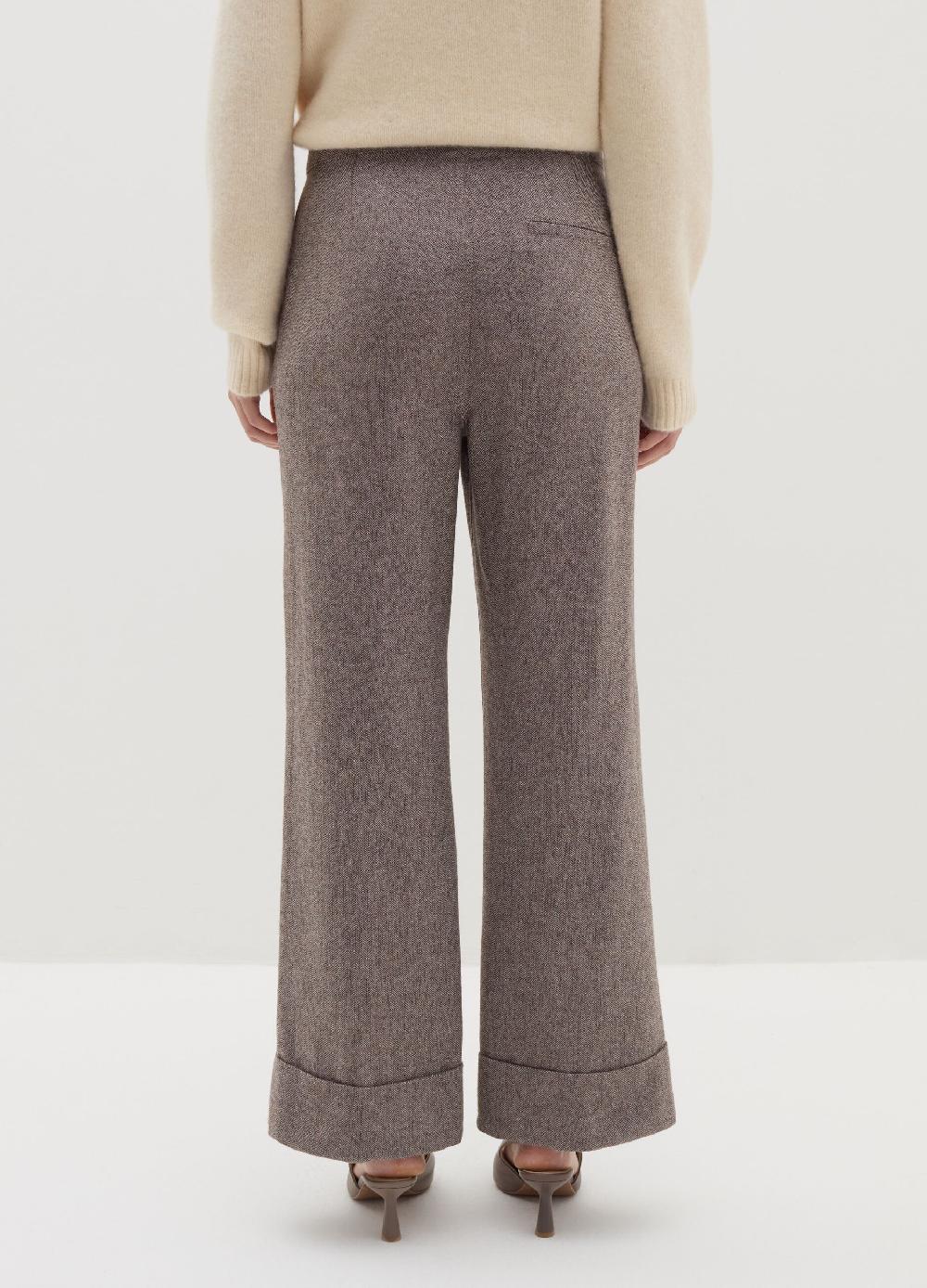 Stefanel Pantalone straight fit a spina di pesce Negozio