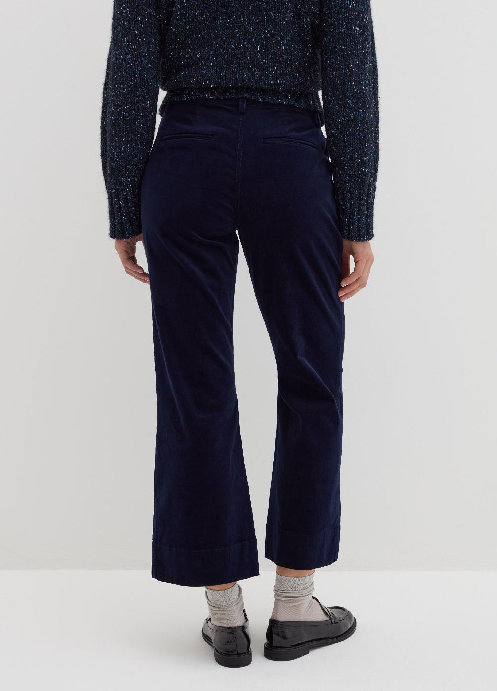 Stefanel Pantalone flare fit in corduroy Nuova