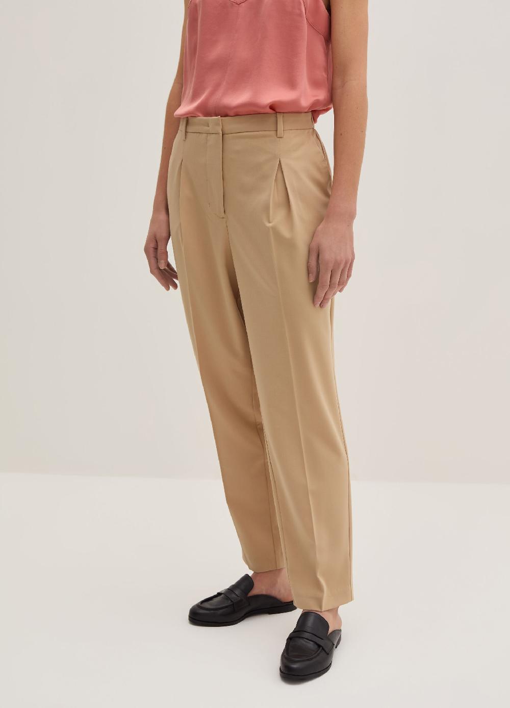 Stefanel Pantalone a sigaretta in gabardina con pinces Offerta esclusiva