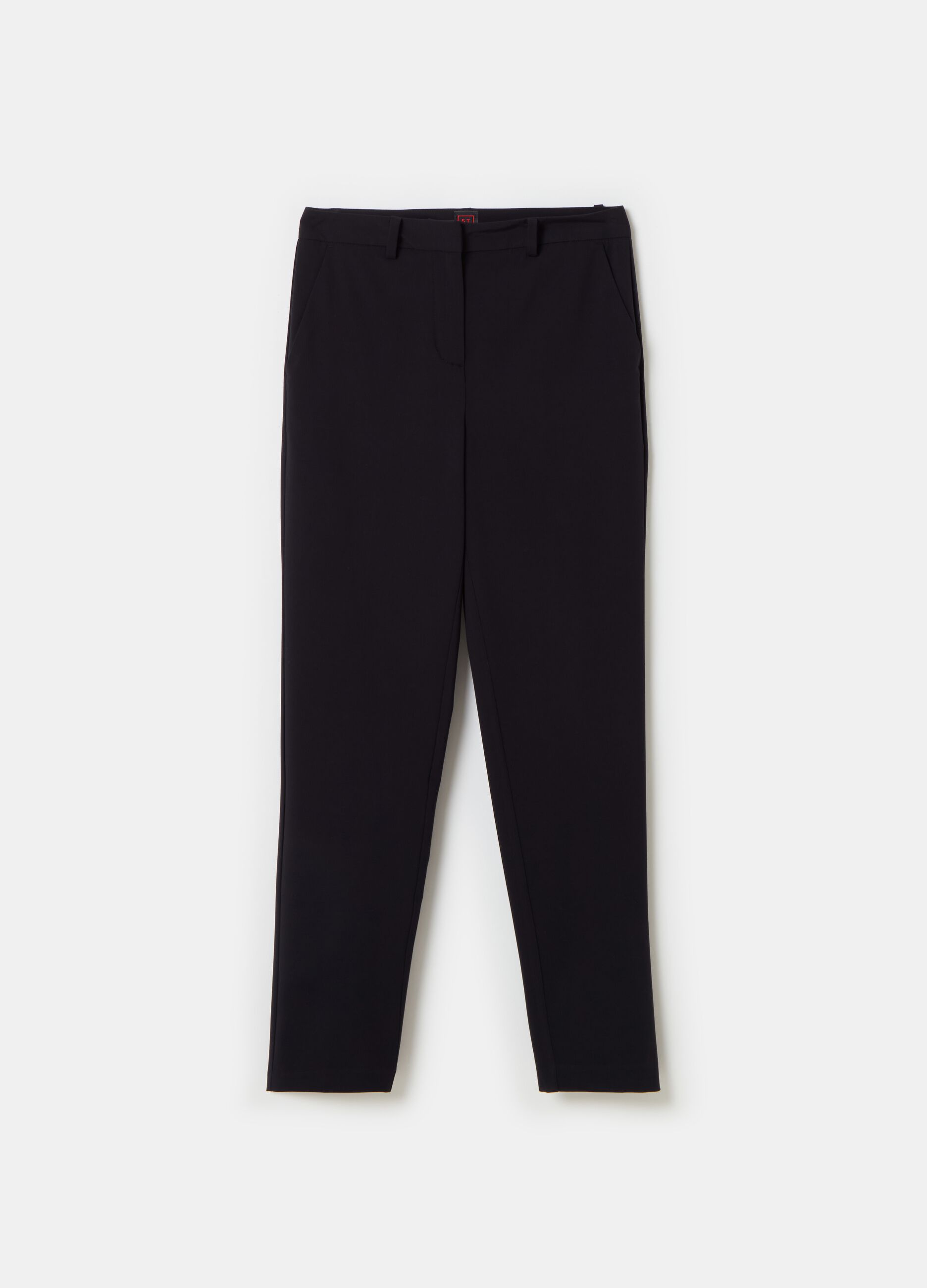 Stefanel Pantalone a sigaretta in gabardina stretch Vendite stagionali