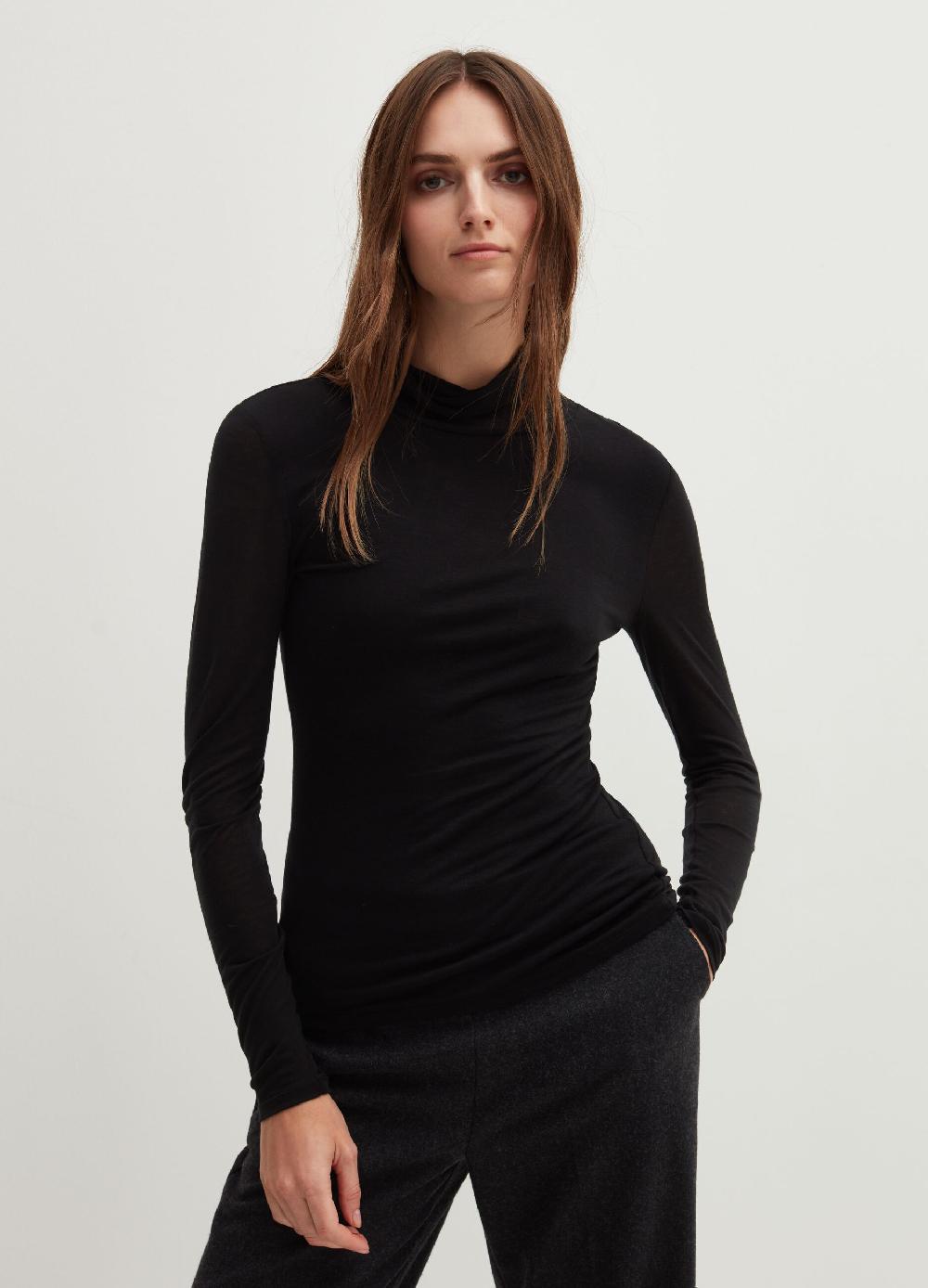 Stefanel T-shirt a maniche lunghe con collo alto Cyber Monday