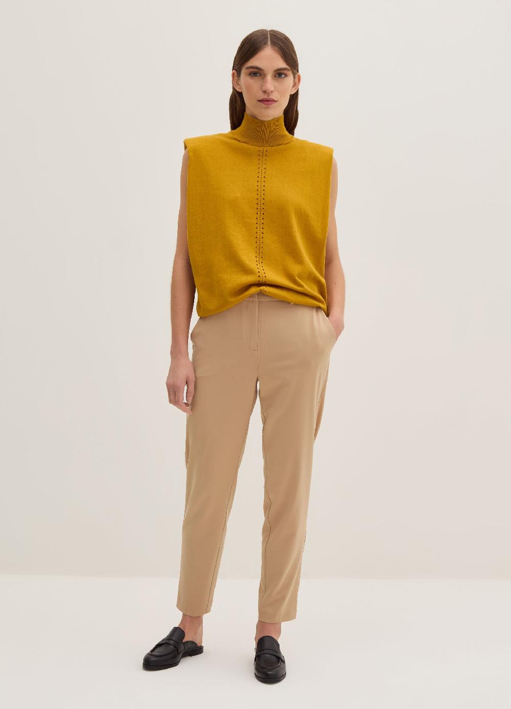 Stefanel Pantalone a sigaretta in gabardina stretch Offerta natalizia
