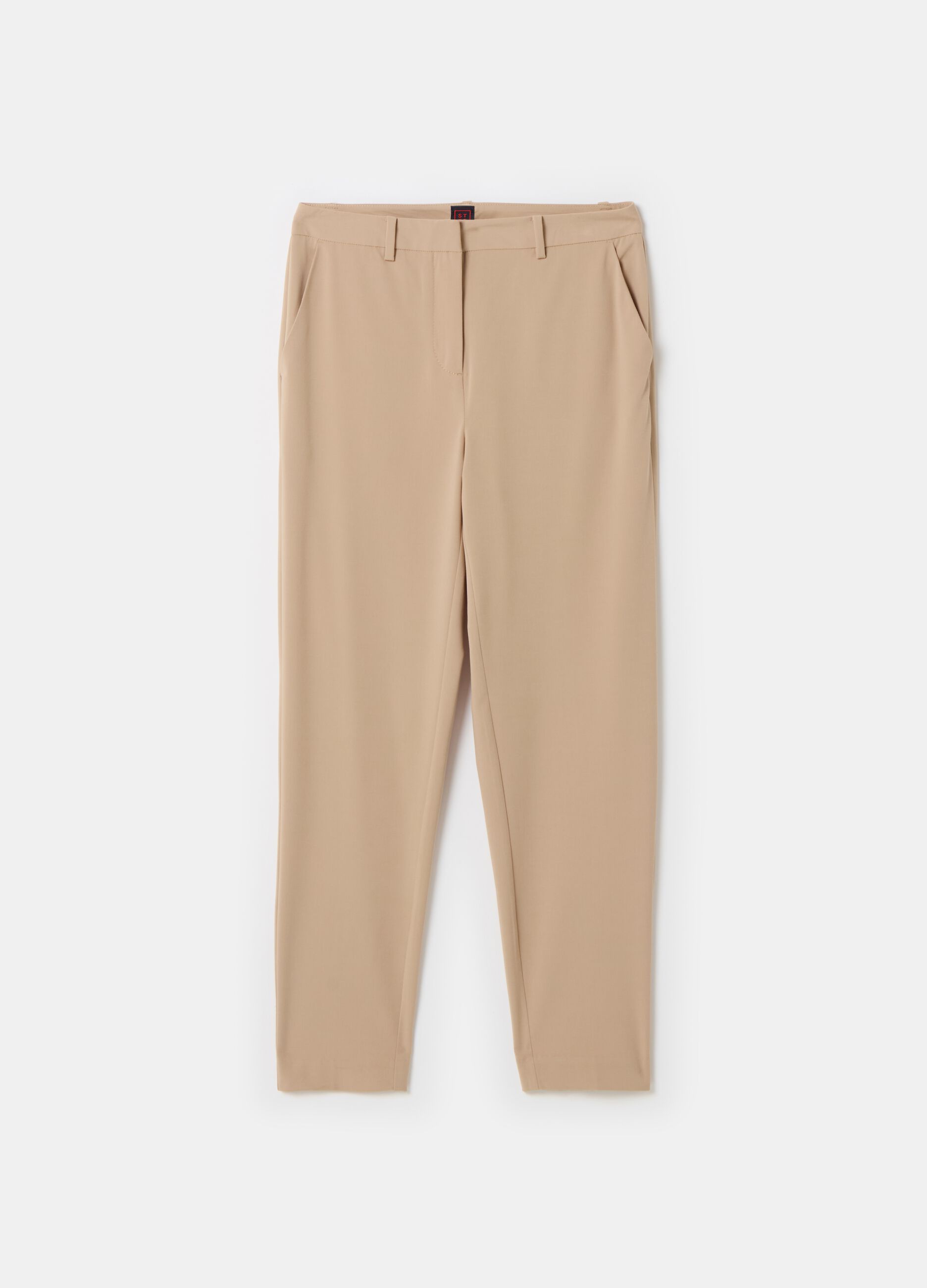 Stefanel Pantalone a sigaretta in gabardina stretch Offerta natalizia