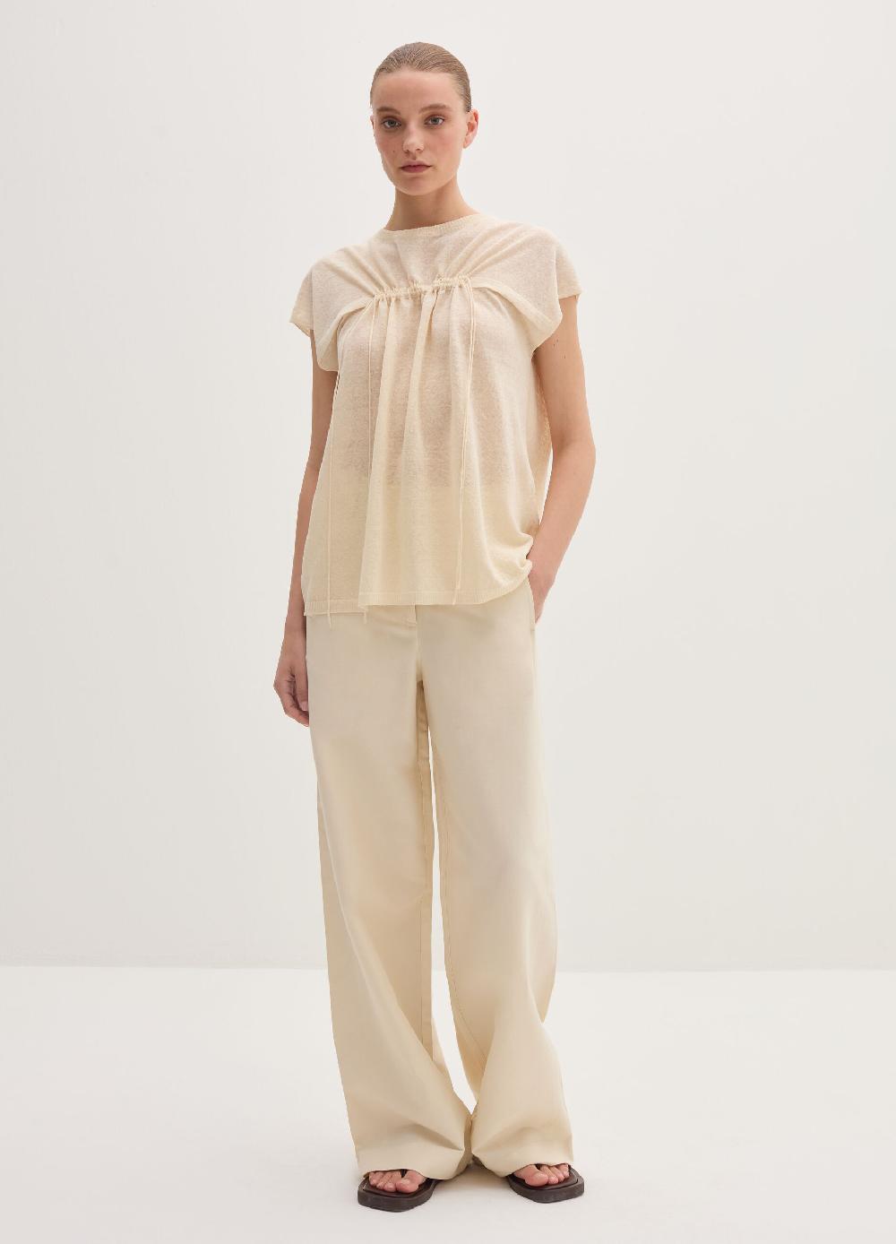 Stefanel Maglia in misto lino con coulisse Offerta per la Festa della Mamma