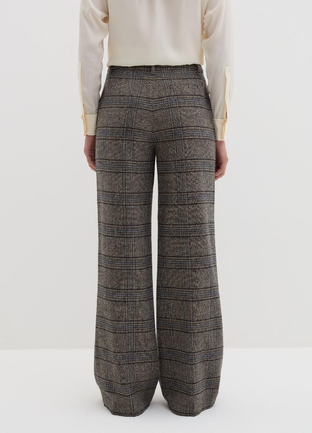 Stefanel Pantalone palazzo fantasia tartan Offerta Giorno del Papà