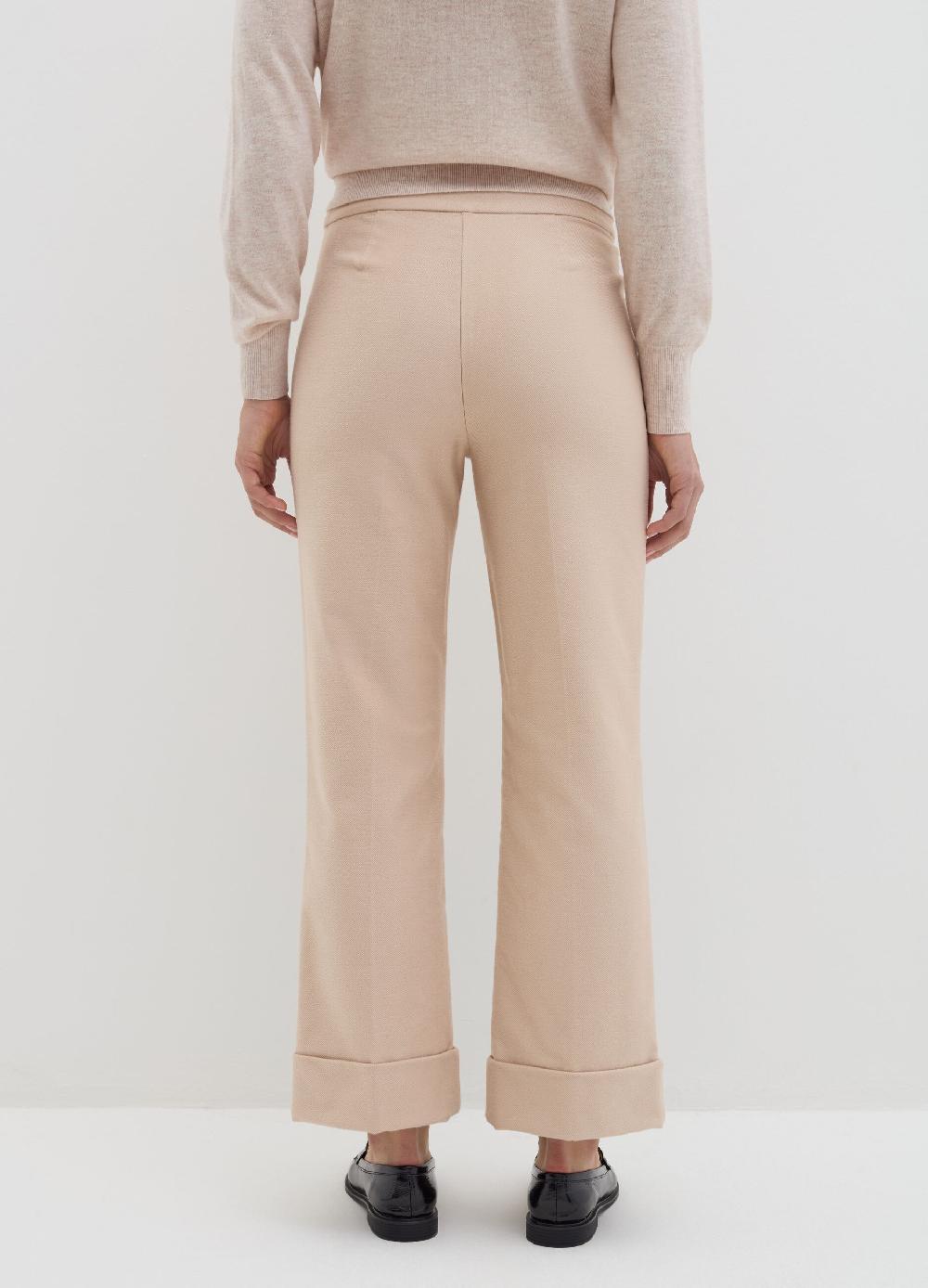 Stefanel Pantalone crop in twill stretch Online Outlet