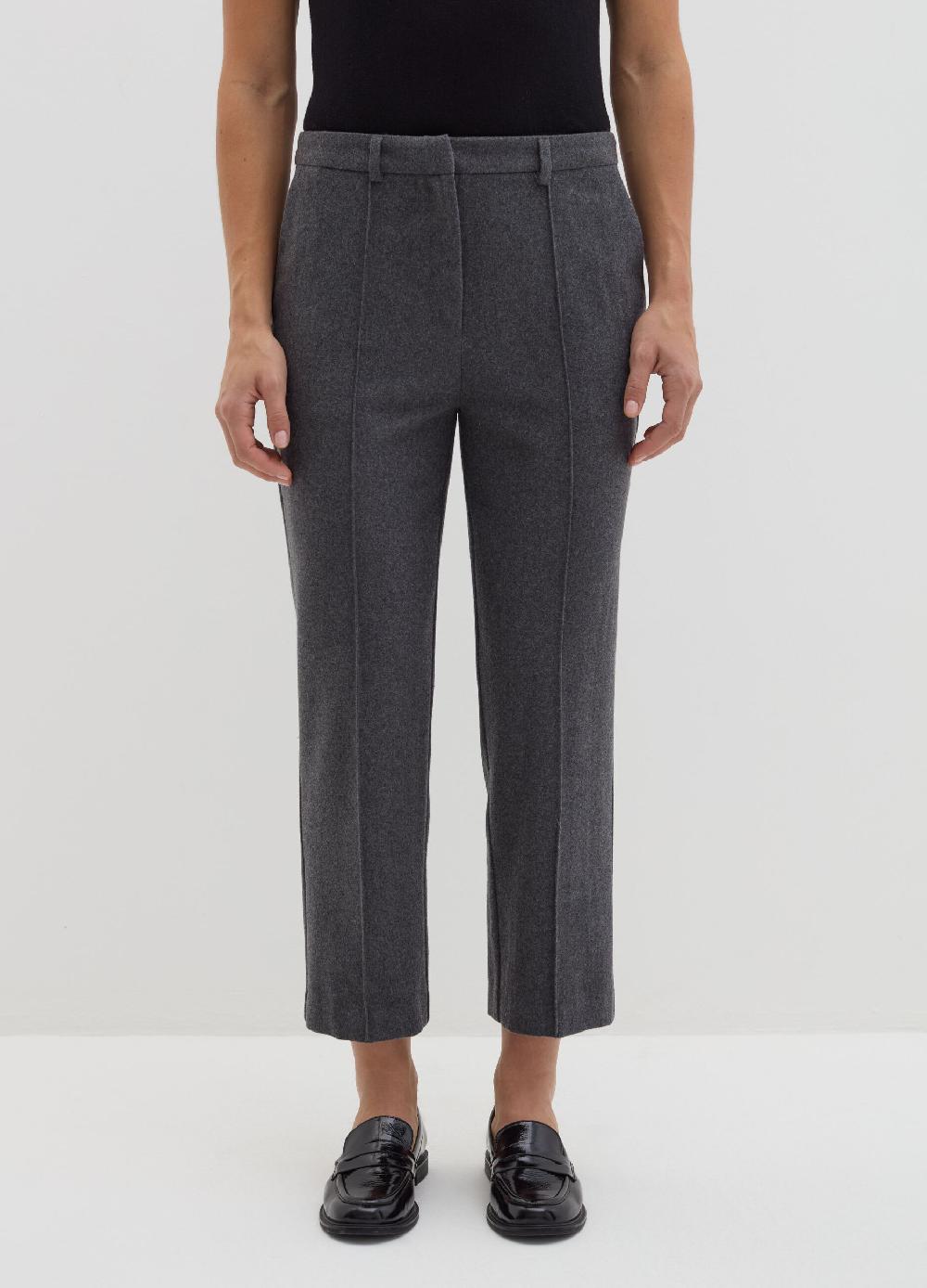 Stefanel Pantalone crop straight fit in pannetto Grandi sconti
