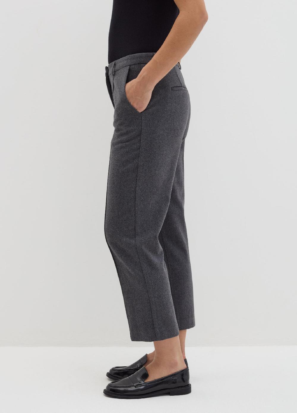 Stefanel Pantalone crop straight fit in pannetto Grandi sconti