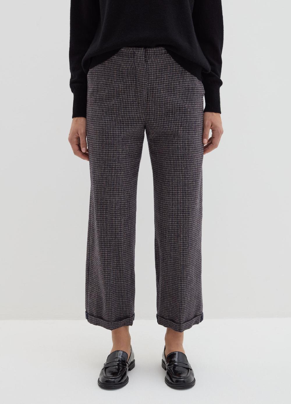 Stefanel Pantalone cropped a sigaretta fantasia check Nuovi prodotti