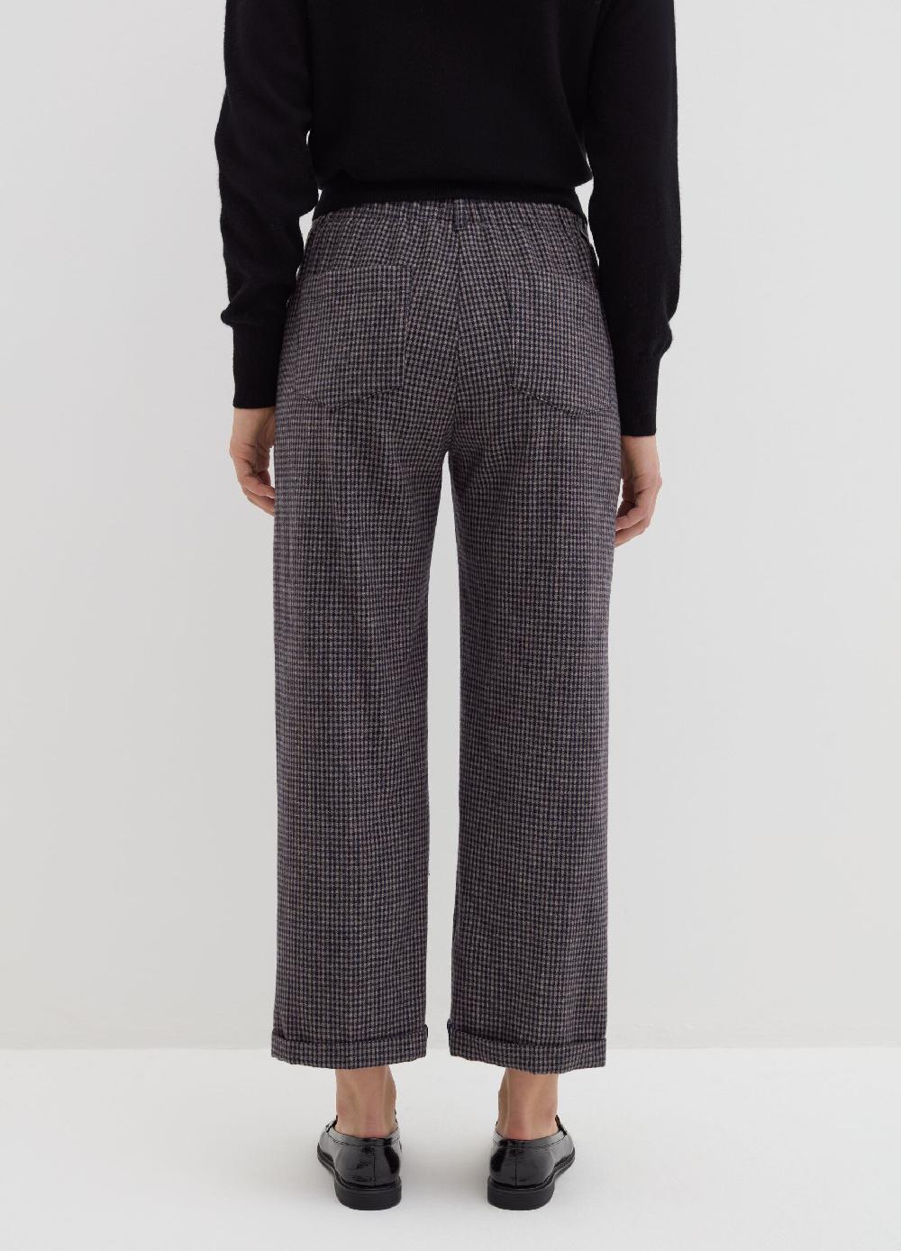 Stefanel Pantalone cropped a sigaretta fantasia check Nuovi prodotti