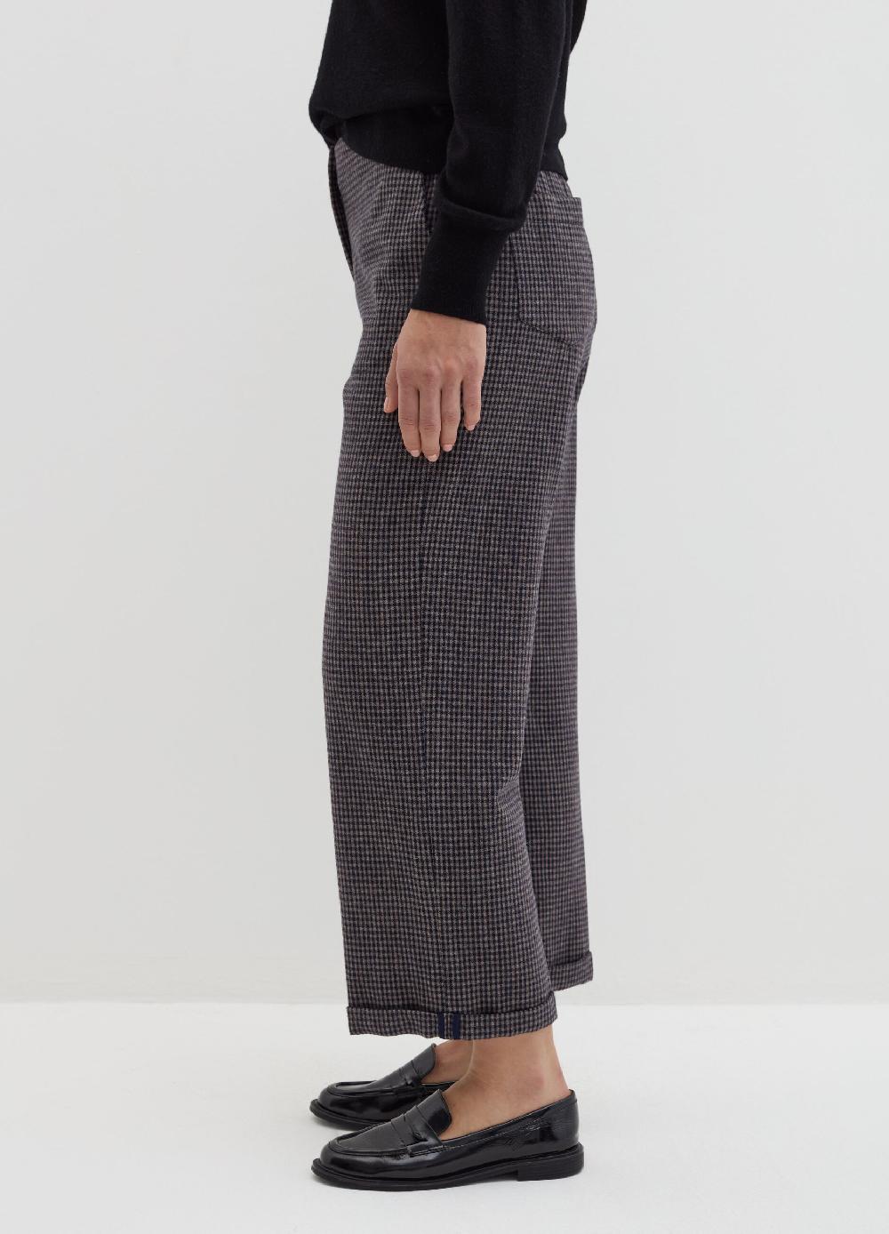 Stefanel Pantalone cropped a sigaretta fantasia check Nuovi prodotti