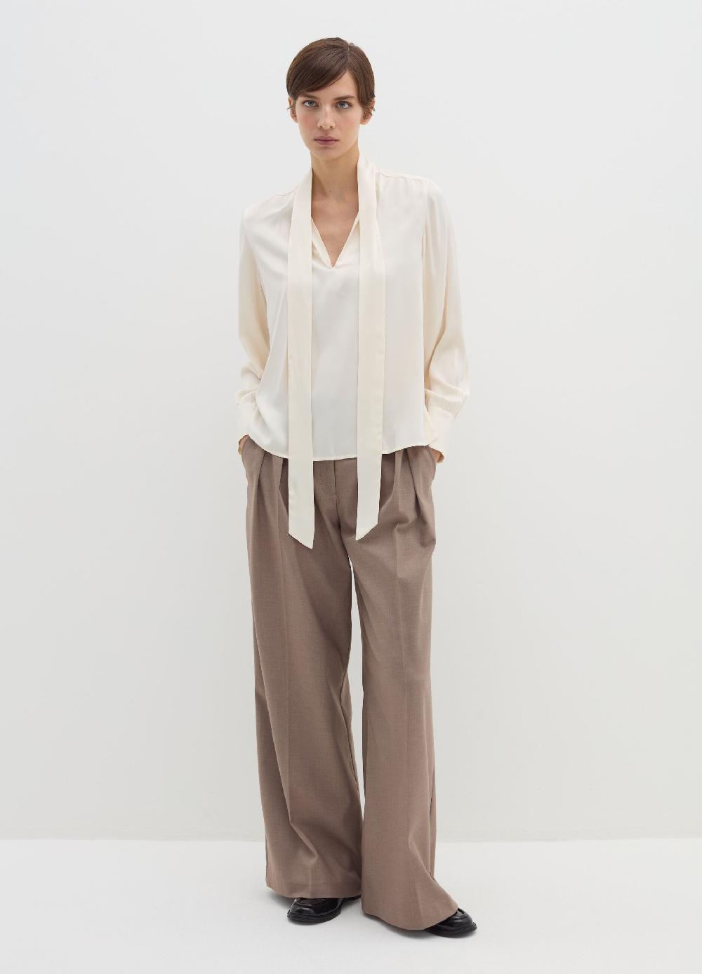Stefanel Camicia con foulard e fiocco