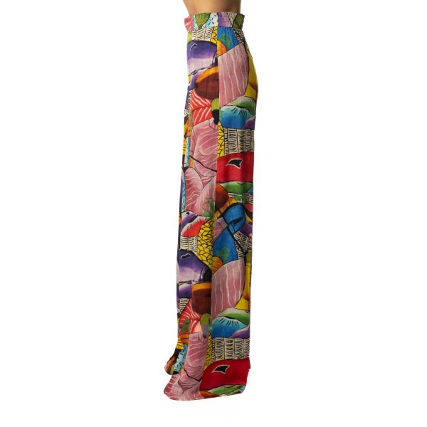 Stella Jean PANTALONE A PALAZZO Vendita Calda