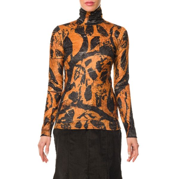 Stella Jean TOP IN VELLUTO STAMPATO Italia