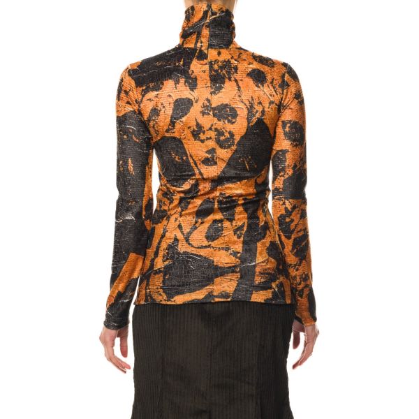 Stella Jean TOP IN VELLUTO STAMPATO Italia