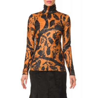 Stella Jean TOP IN VELLUTO STAMPATO Italia