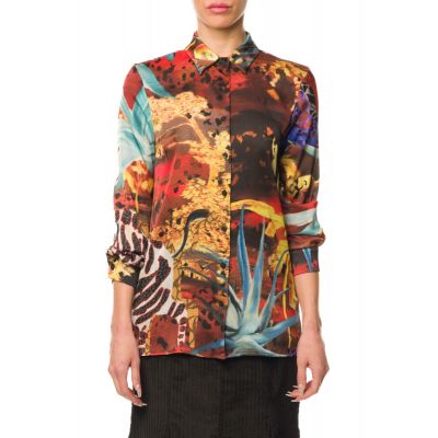 Stella Jean ANIMAL-PRINT SHIRT Nuovo