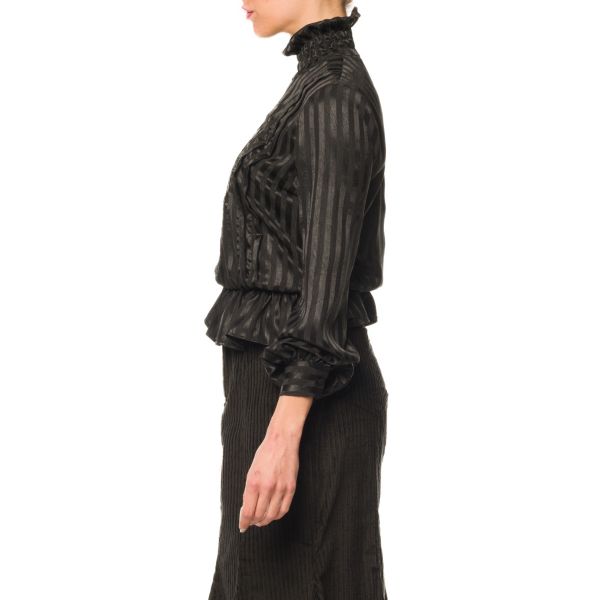 Stella Jean BLUSA A RIGHE CON RICAMO Qualità