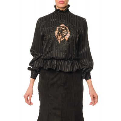 Stella Jean BLUSA A RIGHE CON RICAMO Qualità