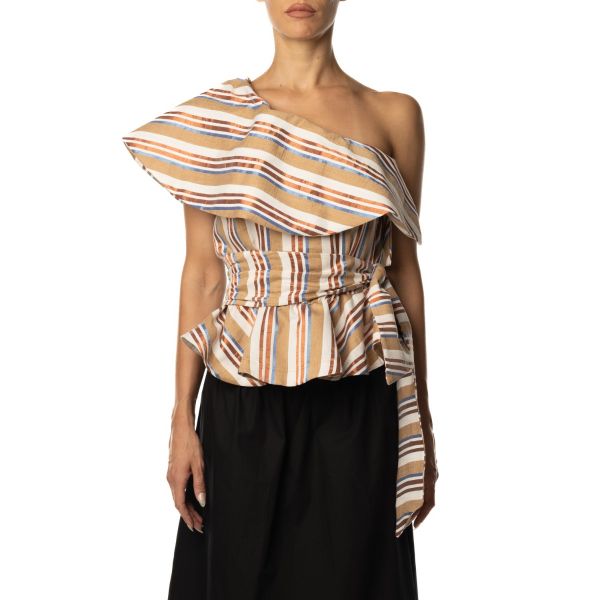 Stella Jean TOP MONOSPALLA Pezzi Unici