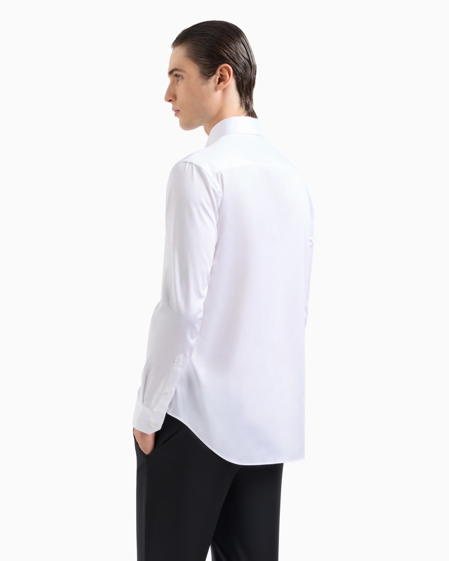 The world of armani CAMICIA CLASSICA REGULAR FIT IN COTONE In Linea