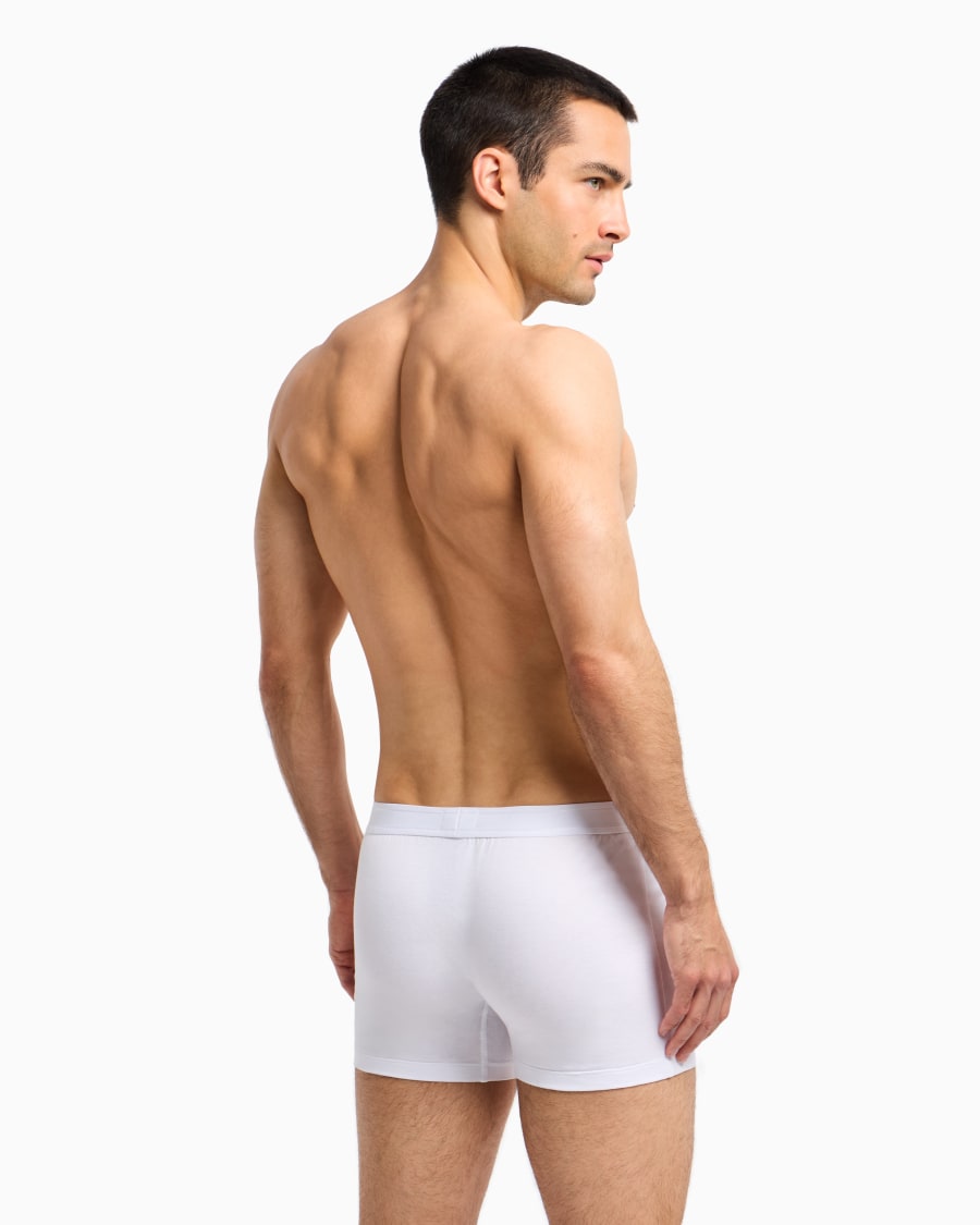 The world of armani BOXER IN JERSEY DI COTONE Negozi Online